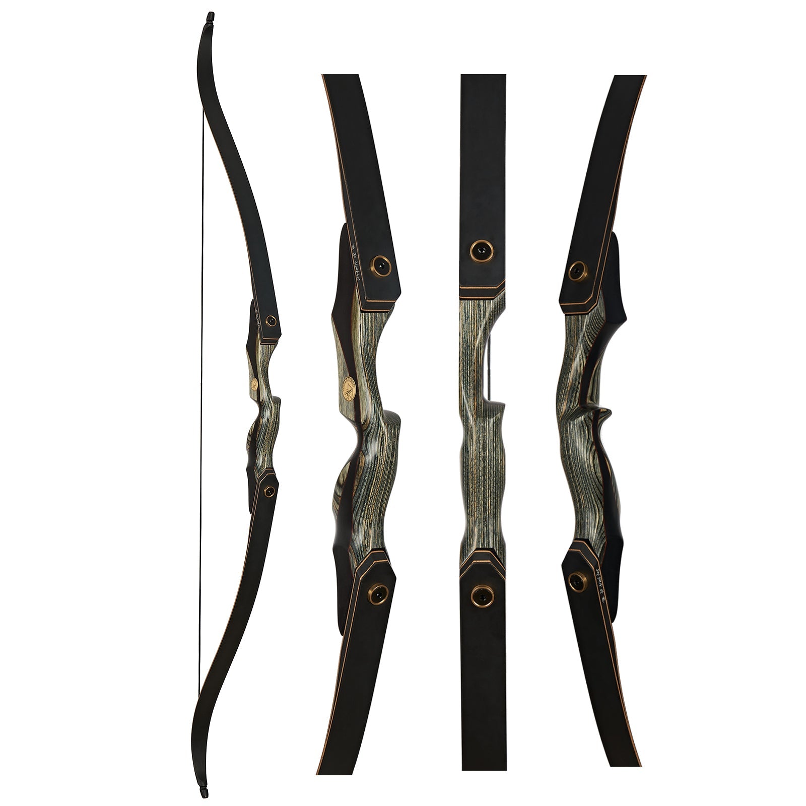 60 Takedown Recurve Hunting Bow Wood Laminated Bow Rh 30 50lbs Toparchery 4248