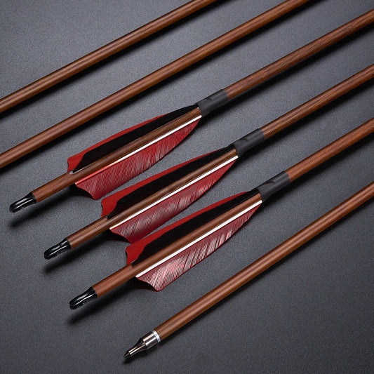 Archery Arrow and Quiver Set 12pcs Fletched Carbon Arrows with Adjusta –  TopArchery