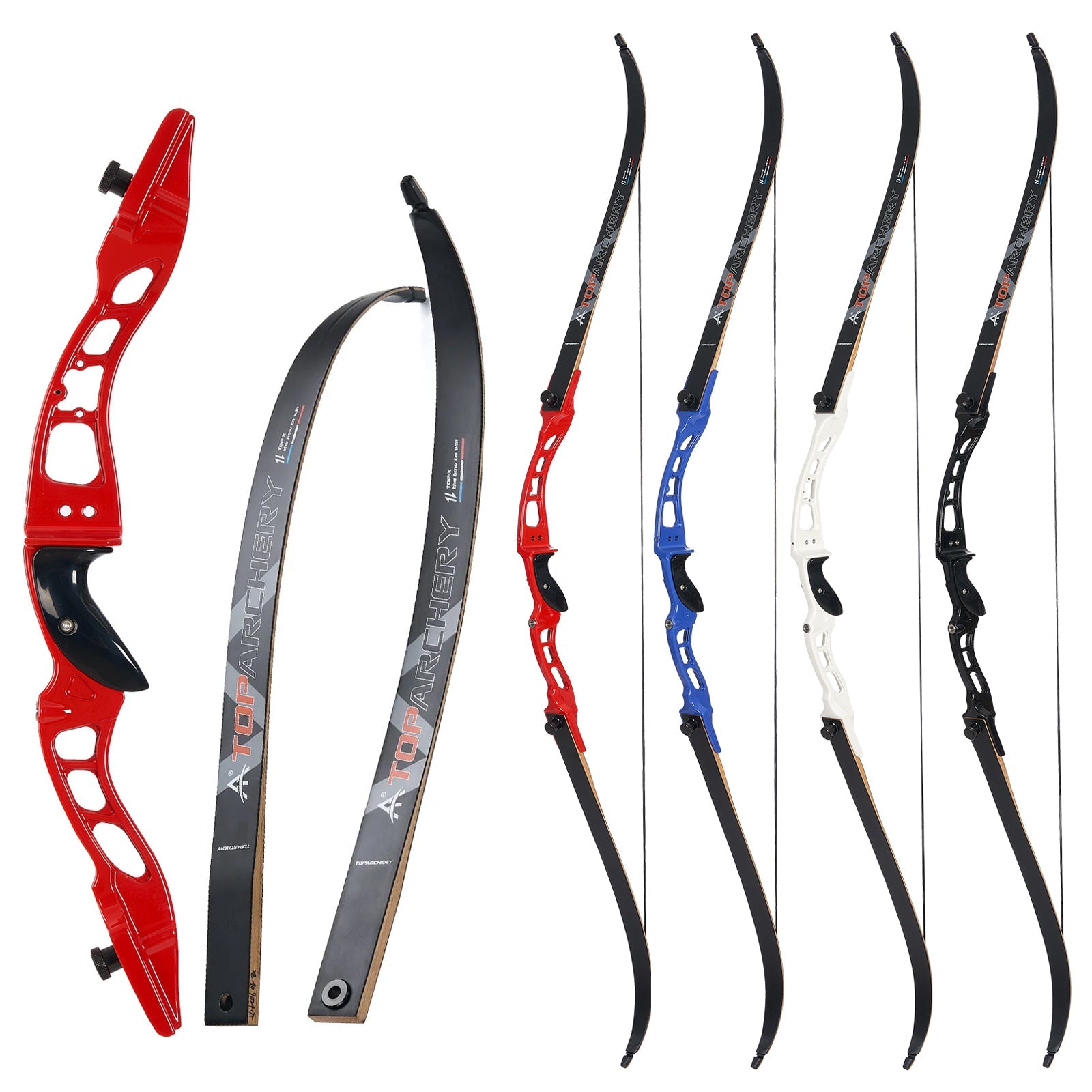 66 Inch Competition Recurve Bow RH for Archery Gym Training Target Sho ...