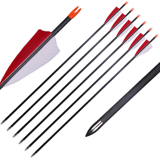 Feather Fletched Carbon Arrows – TopArchery